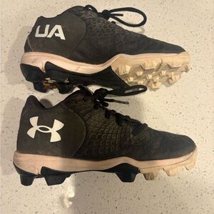 Under Armour Black and White baseball Cleats